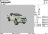Whit Car 0811 Embroidery File 6 sizes