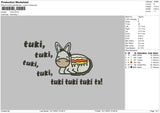 Donkey 1411 Embroidery File 6 sizes