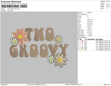 TWO GROOVY Embroidery File