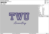 Twutext Embroidery File 6 sizes