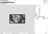 Tutsuki Fuji Embroidery File 6 sizes