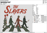 Slayerstext Embroidery File 6 sizes