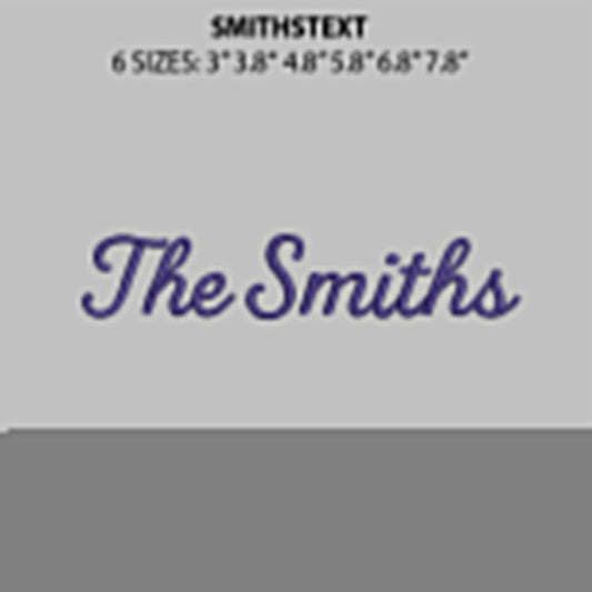 Smithstext Embroidery File 6 sizes