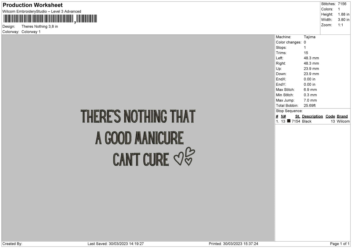 Theres Nothing Embroidery