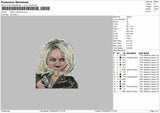 Tiffany Valentine (Chucky) Embroidery Machine Design File