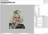 Tiffany Valentine (Chucky) Embroidery Machine Design File