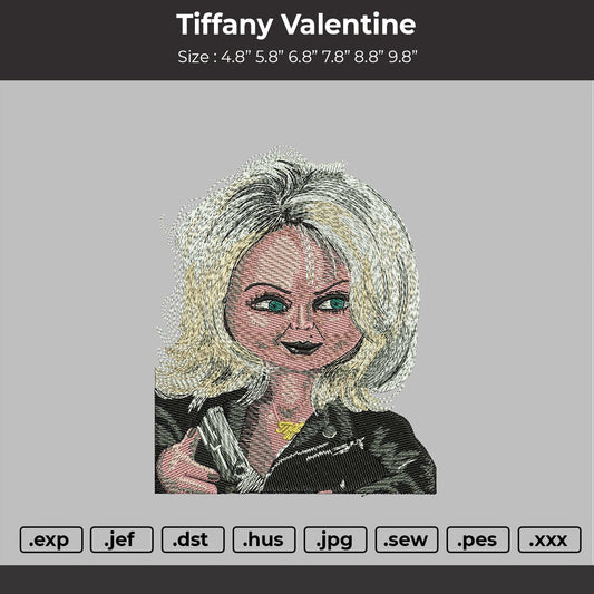 Tiffany Valentine (Chucky) Embroidery Machine Design File