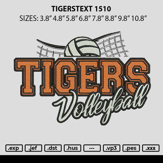 TIGERS VOLLEY BALL Embroidery File Machine Pattern