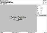 Tillystext Embroidery File 6 sizes