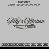 Tillystext Embroidery File 6 sizes