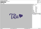 Titatext Embroidery File 6 sizes