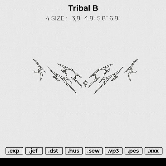 Tribal B Embroidery