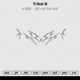 Tribal B Embroidery