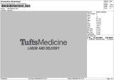 Tuftstext Embroidery File 6 sizes