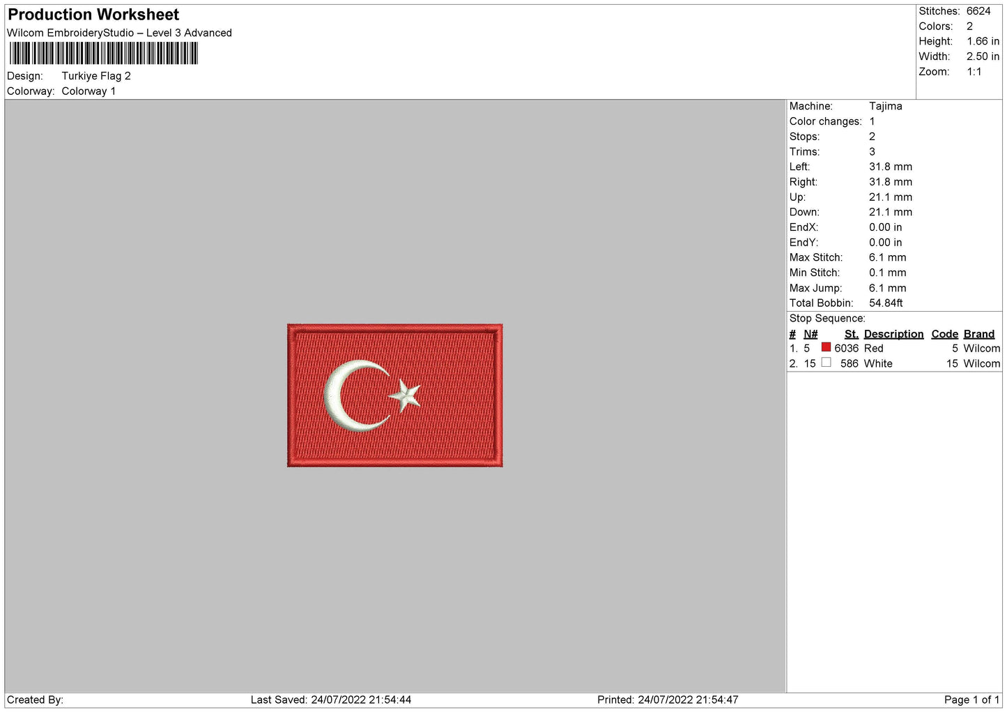 Turkiye Flag
