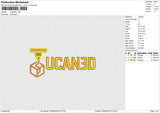 UCAN3D Embroidery File 6 sizes