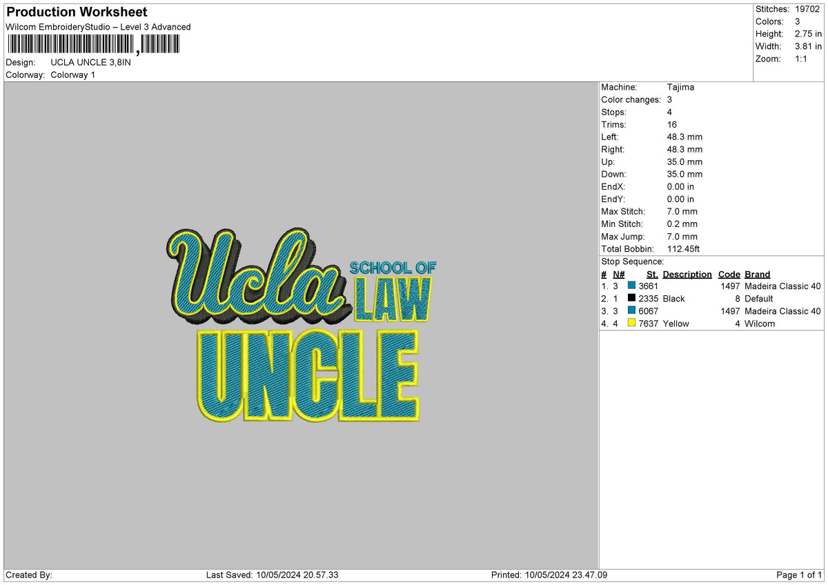 Auntuncle Text Embroidery 2 Files