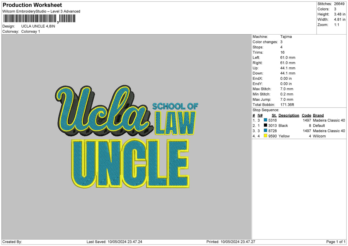 Auntuncle Text Embroidery 2 Files
