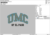 Umctext 2307 Embroidery File 6 sizes