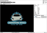 Undergroundtext Embroidery File 6 sizes