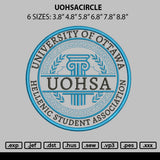 Uohsacircle Embroidery File 6 sizes