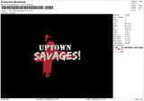 Up Town V2 Embroidery File 9 sizes