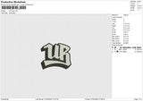 UR logo Embroidery File 6 size