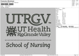 UTRGV Embroidery File 4 size