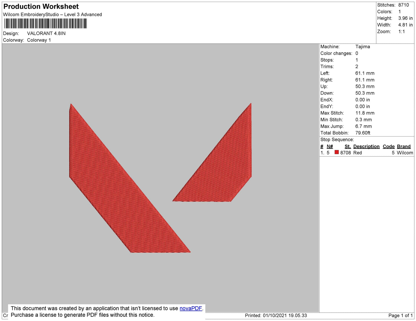 Valorant 02 Embroidery