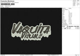 VAQUITA Embroidery File 6 size