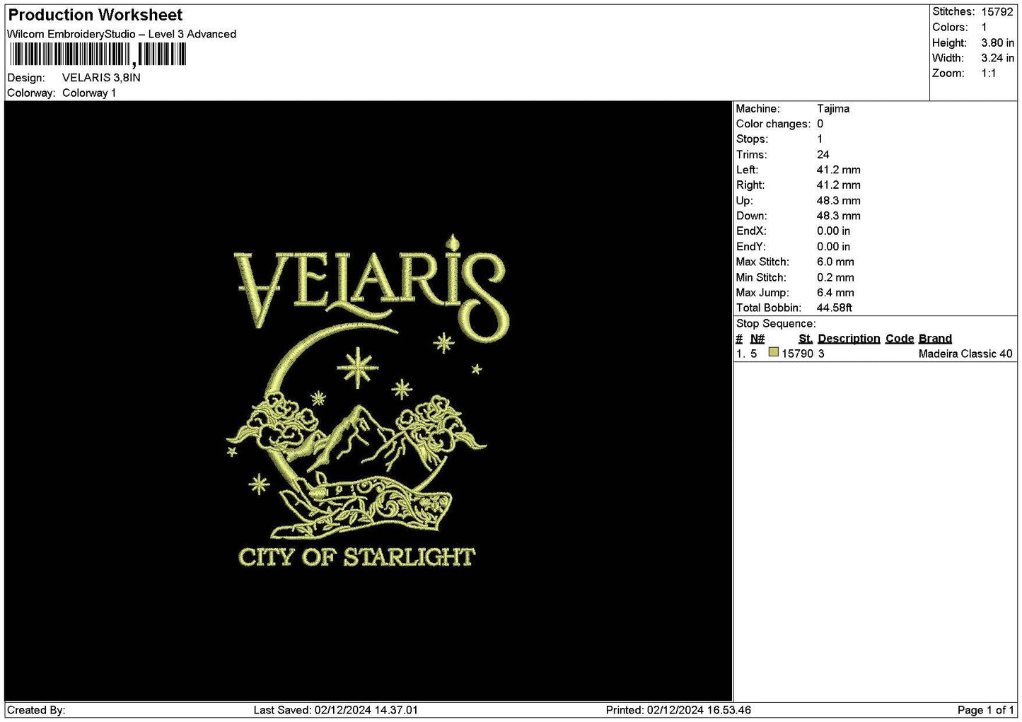 Starstext01 Embroidery File 6 sizes