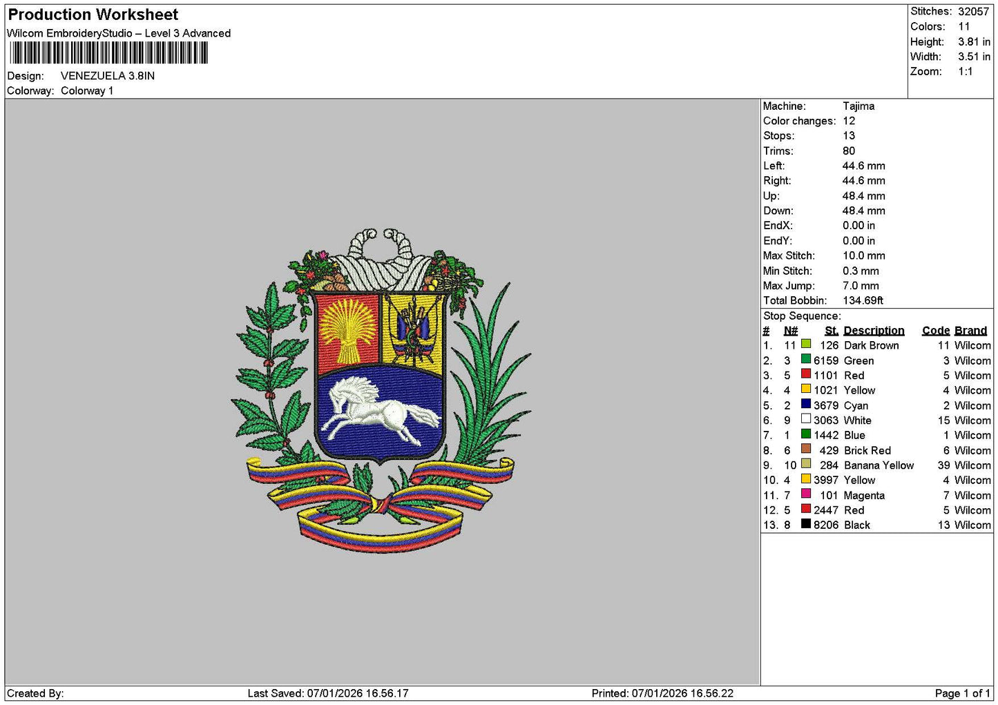Horse 0701 Embroidery File 6 sizes
