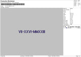 Romane 1501a Embroidery File 6 sizes