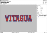 Vitagua Embroidery File 6 sizes