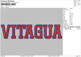 Vitagua Embroidery File 6 sizes