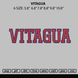 Vitagua Embroidery File 6 sizes