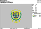 Volunteertext 2903 Embroidery File 6 sizes