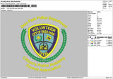 Volunteertext 2903 Embroidery File 6 sizes