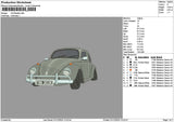 Car 0112a Embroidery File 6 sizes