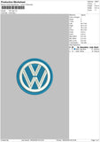 vw logo Embroidery