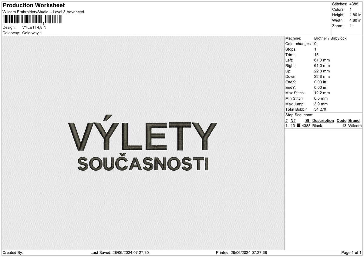 VYLETI Embroidery File 6 size