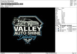 Valleytext Embroidery File 6 sizes