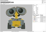 Robot Realistic Embroidery File 6 sizes