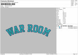 WAR ROOM  Embroidery Files