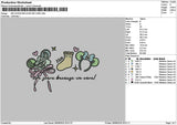 Sockmonster Embroidery File 6 sizes