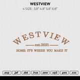 WESTVIEW Embroidery