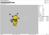 Poohmother Embroidery File 6 sizes