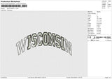 Wisconsin V1 Embroidery