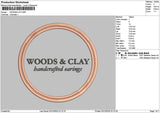 Woodcircle Embroidery File 6 sizes
