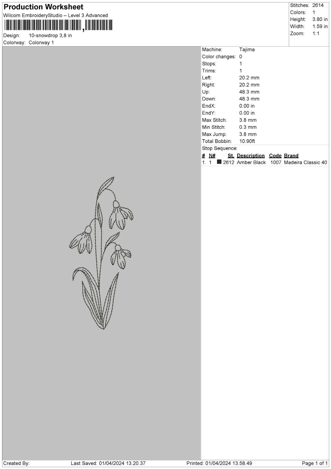 Flowers pt3 Separated 6 Files Embroidery
